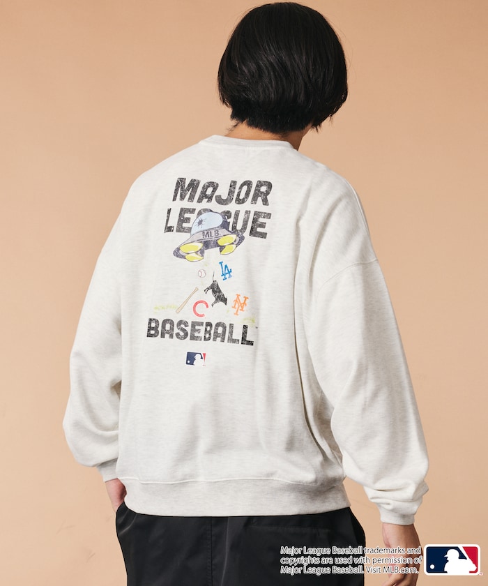 MLB 別注 ビックシルエット クルーネック UFO スウェット 【限定展開】