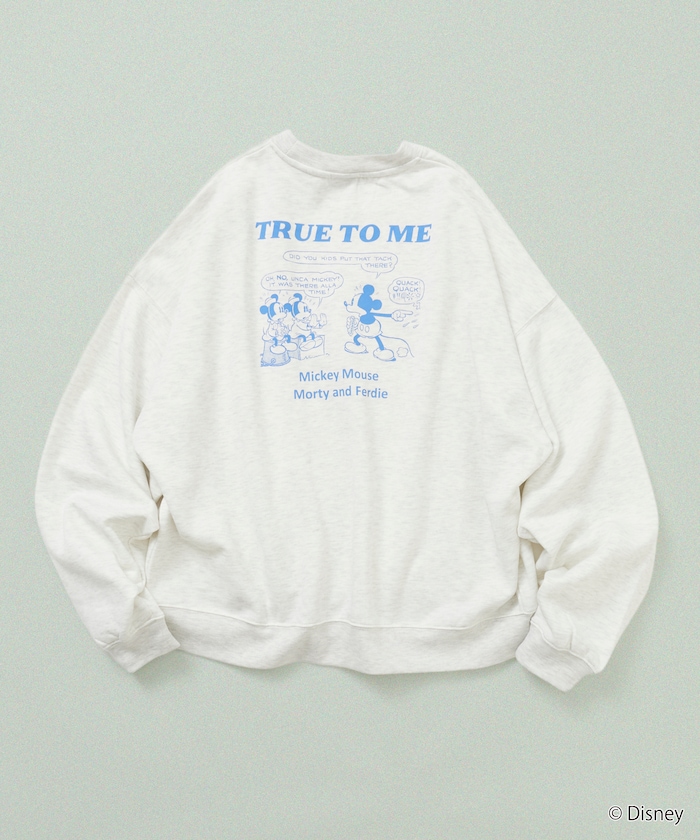 MICKEY 別注 ビックシルエット TRUEtoME スウェット 【限定展開】