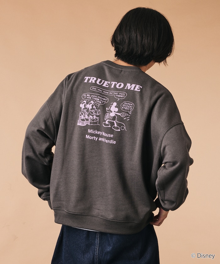 MICKEY 別注 ビックシルエット TRUEtoME スウェット 【限定展開】