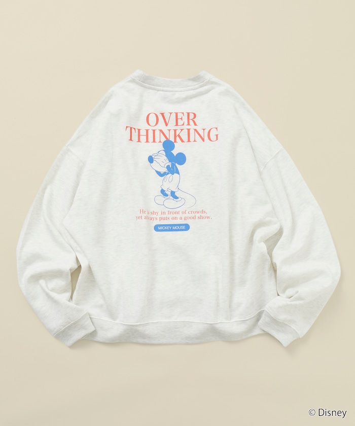 MICKEY 別注 ビックシルエット OverThinking スウェット 【限定展開】