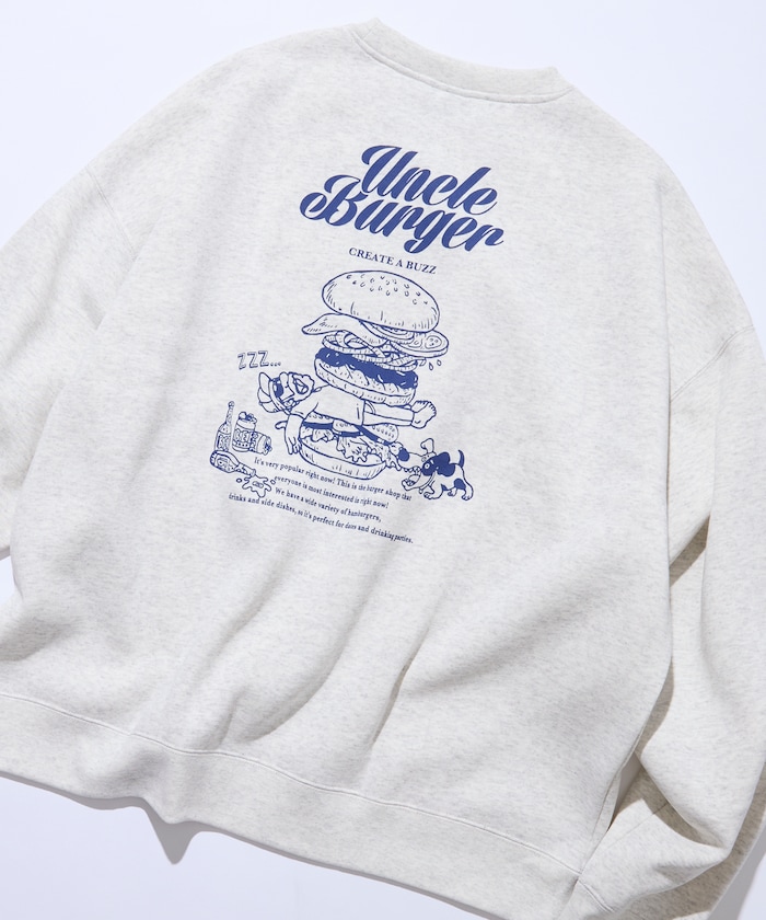 アンクル ハンバーガー クルーネック スウェット 【限定展開】