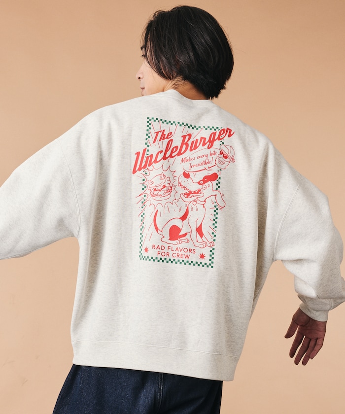 アンクル ハンバーガー DOG クルーネック スウェット 【限定展開】