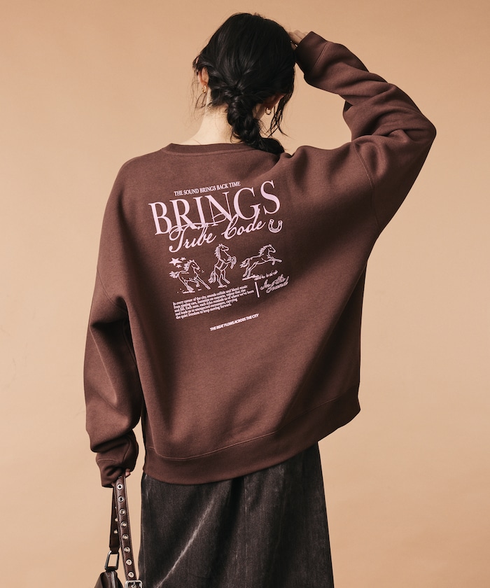 BRINGS HORSE クルーネック スウェット 【限定展開】