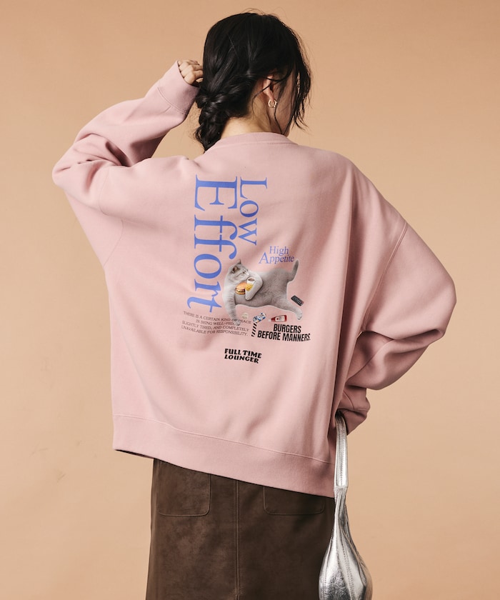 LAZY CAT クルーネック スウェット 【限定展開】