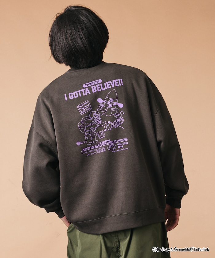 パラッパラッパー 別注 ビックシルエット モノ スウェット 【限定展開】