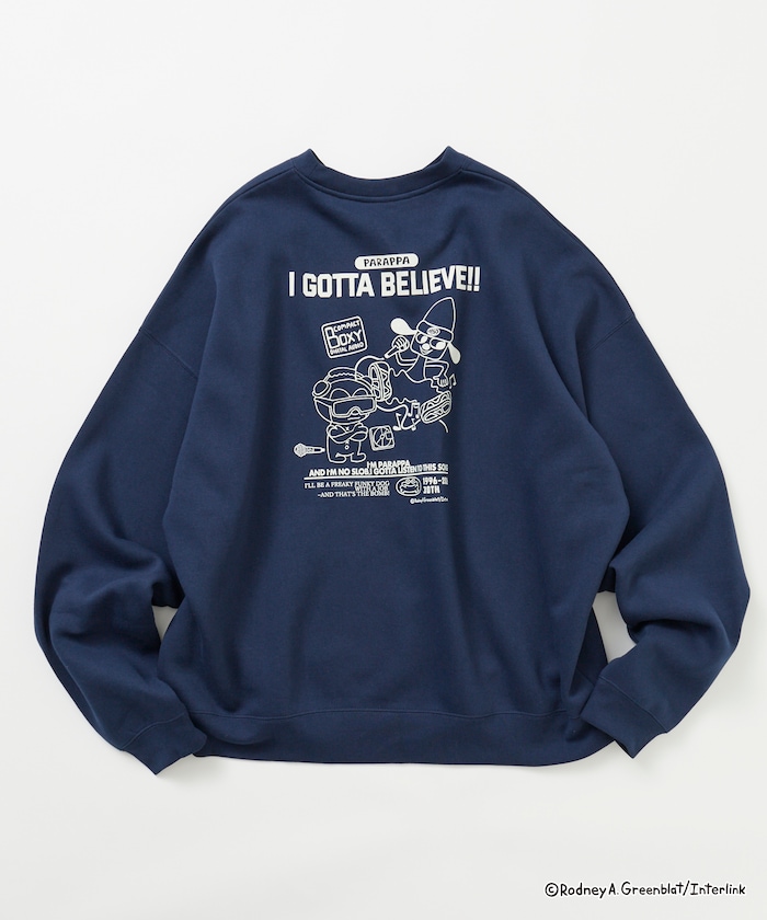 パラッパラッパー 別注 ビックシルエット モノ スウェット 【限定展開】