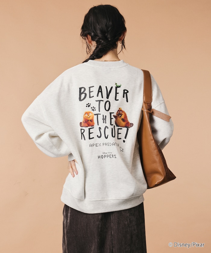 HOPPERS 別注 メイベル&キング・ジョージ クルーネック スウェット 【限定展開】