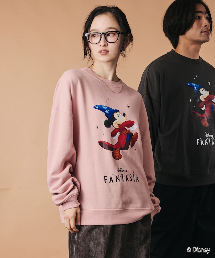 MICKEY 別注 ビックシルエット FANTASIA COLORED スウェット 【限定展開】