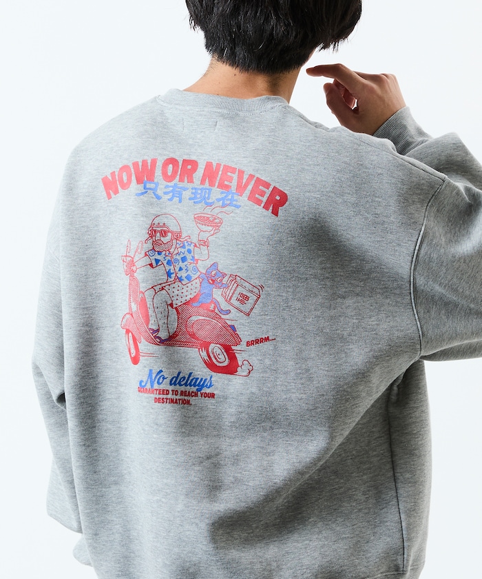 Relax Fit リラックスフィット CHINESE FOOD MAN クルーネック スウェット 【限定展開】