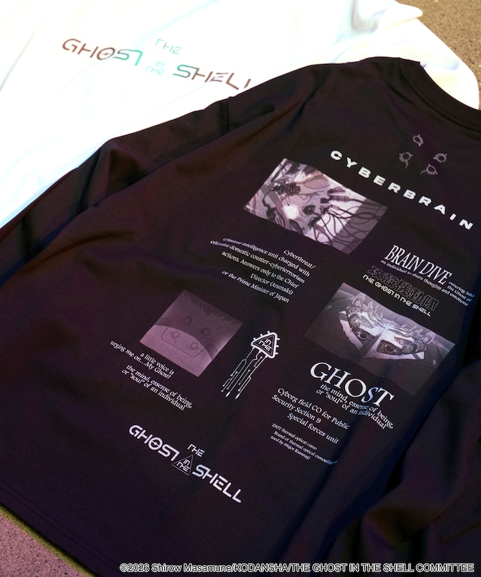 攻殻機動隊 別注 コラージュプリント 長袖Tシャツ 【限定展開】