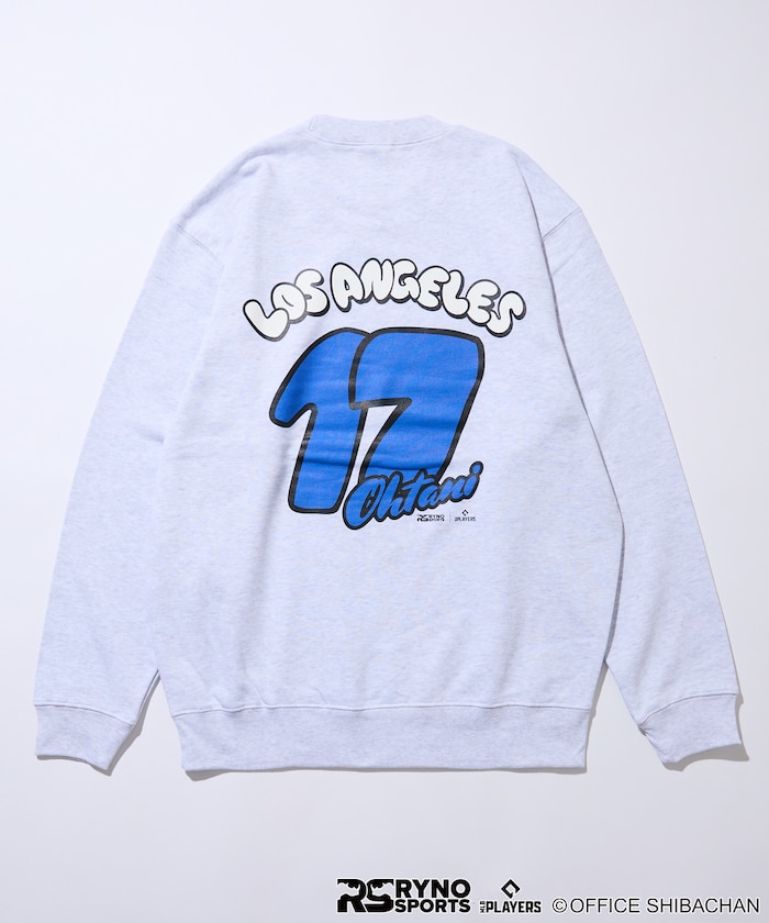 SKATER JOHN × RYNO SPORTS × MLB PLAYERS OHTANI 17 バックプリントスウェット 　【限定展開】