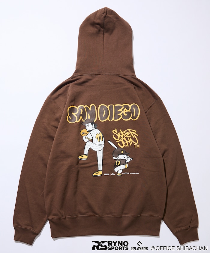SKATER JOHN × RYNO SPORTS × MLB PLAYERS DARVISH PITCHING プリントパーカー 　【限定展開】