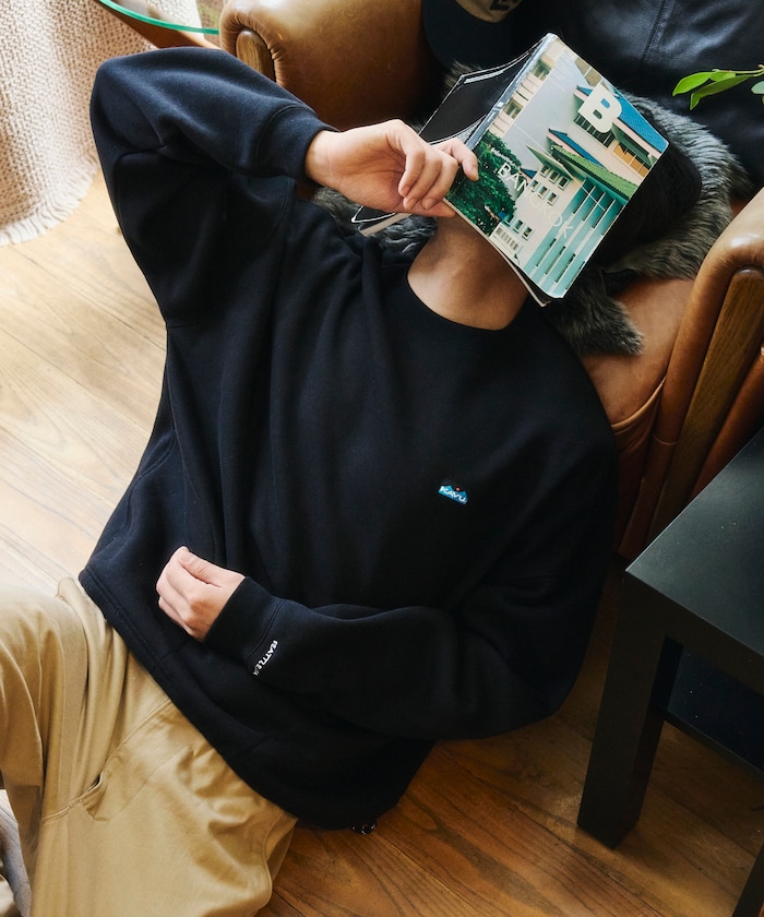 KAVU×FREAK'S STORE / カブ― 別注 スピンドル クルーネック スウェット 【限定展開】