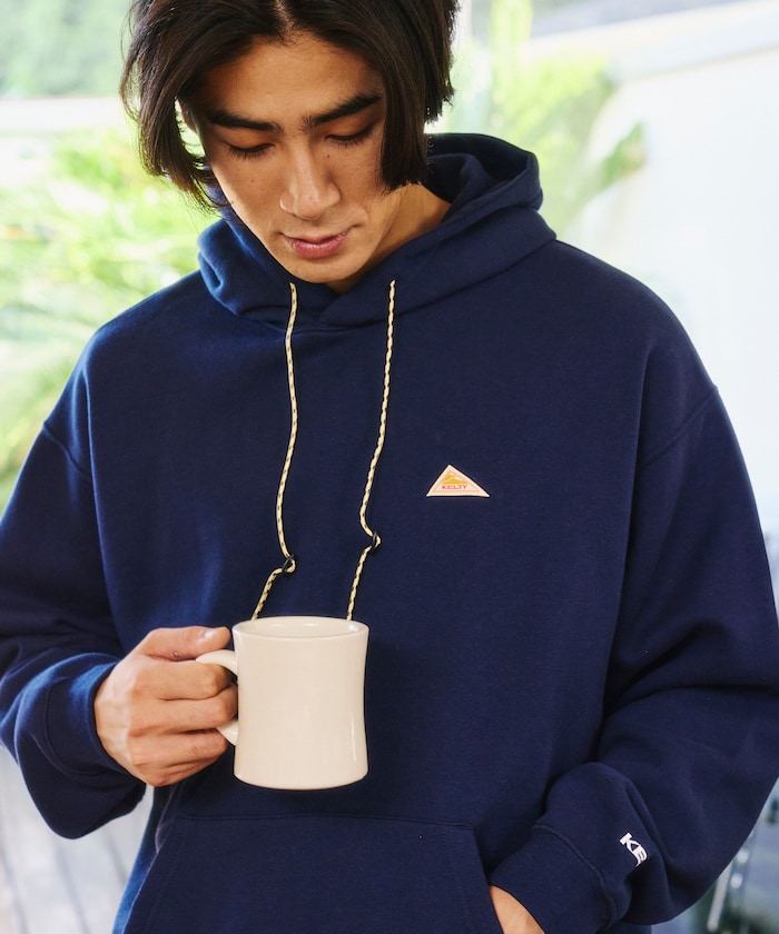 KELTY×FREAK'S STORE/ケルティ 別注 ワンポイント ヴィンテージロゴ プルオーバーパーカー 【限定展開】