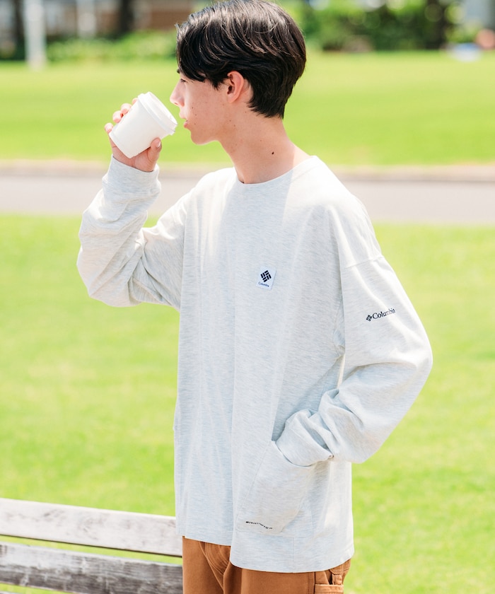 Columbia×FREAK'S STORE 別注 インペリアルパーク サイドポケット ロングスリーブ Tシャツ 【限定展開】