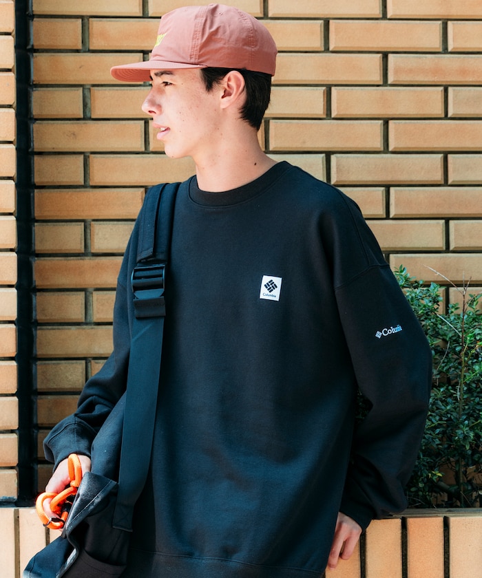 Columbia×FREAK'S STORE 別注 インペリアルパーク ワンポイントロゴ クルーネックスウェット 【限定展開】