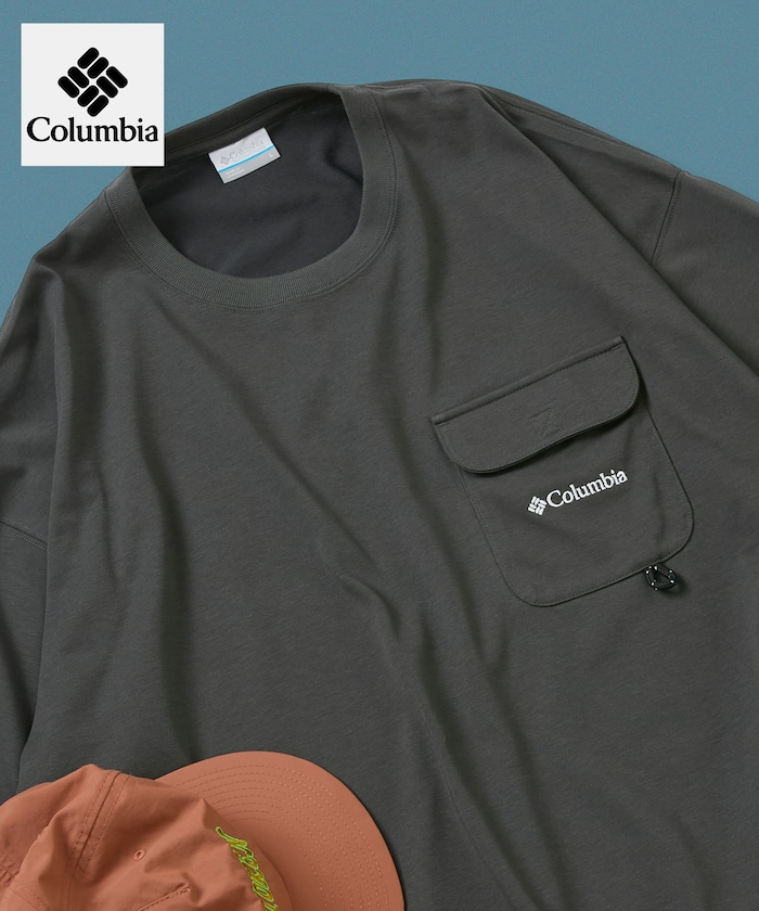 Columbia×FREAK'S STORE 別注 インペリアルパーク ロングスリーブ ポケットTシャツ 【限定展開】