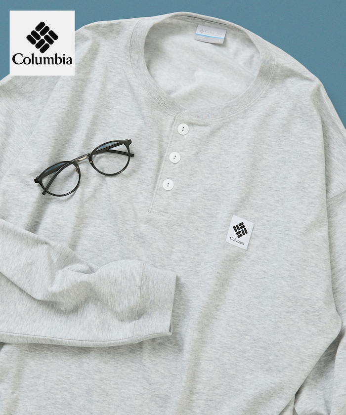 Columbia×FREAK'S STORE 別注 インペリアルパーク ロングスリーブ ヘンリーネックTシャツ 【限定展開】