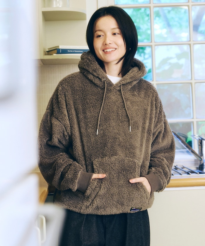 リラックスフィット シャギーフリース プルオーバー パーカー 【限定展開】