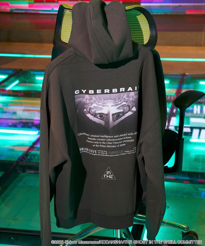 攻殻機動隊 別注 CYBERBRAIN バックプリント パーカー 【限定展開】