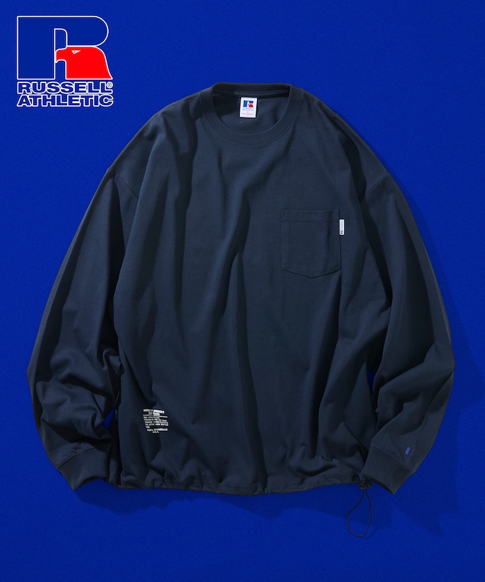 別注 ビックシルエット ポケット ヘムコード ロングスリーブTシャツ 【限定展開】