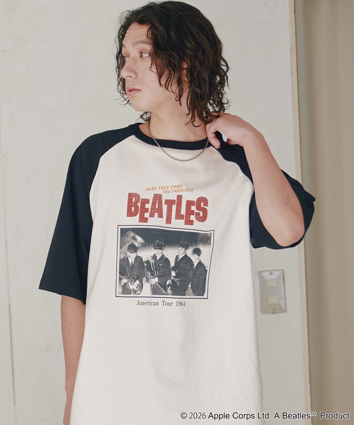 THE BEATLES/ザ ビートルズ ビッグシルエット フォトプリント ラグランTシャツ / ツアーTEE 【限定展開】