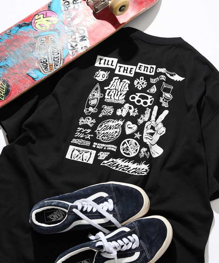 SANTA CRUZ×FREAK'S STORE/サンタクルーズ 別注 ビッグシルエット バックプリント Tシャツ 【限定展開】