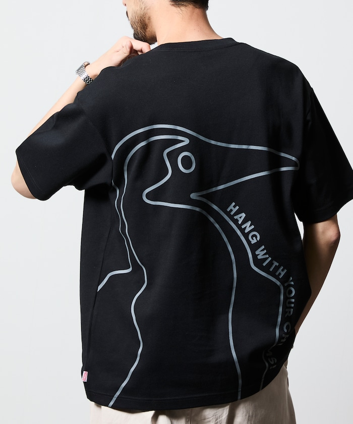 CHUMS×FREAK'S STORE 別注 ビッグブービーバード バックプリント クルーネックTシャツ 【限定展開】