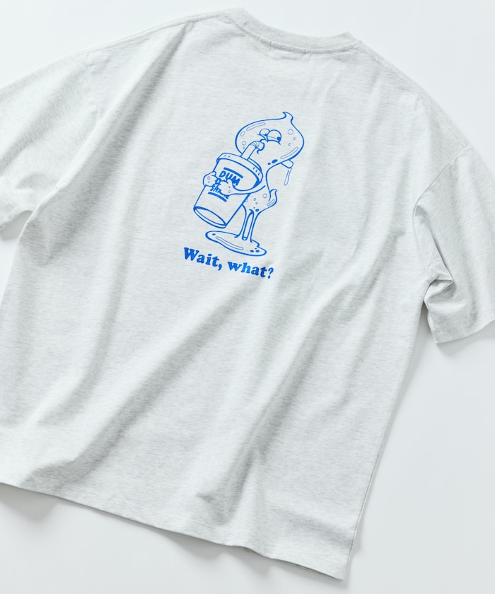 2025 Spring ＆ Summer item地球を征服しに来た宇宙人「GELLION/ゲルリオン」のオリジナルアパレルシリーズリラックスフィット クルーネック バックプリント Tシャツこの春から