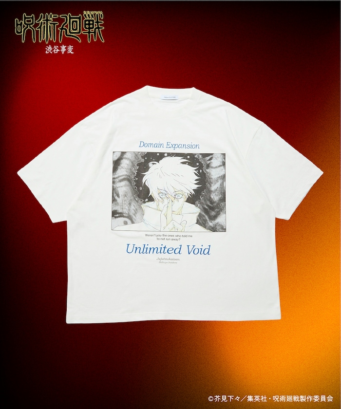 【先行受注販売】「呪術廻戦 渋谷事変」プリント クルーネックTシャツ / 五条悟 / 虎杖悠二 / 両面宿儺 / 黒閃 / 領域展開 【限定展開】