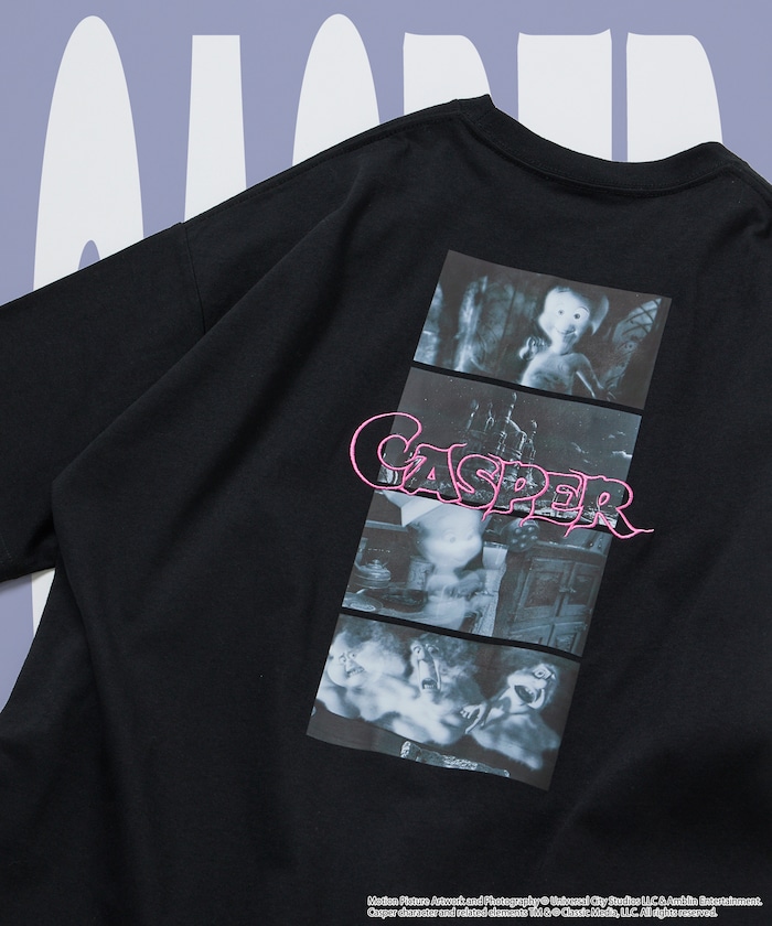 Casper/キャスパー 別注 ビッグシルエット バックプリント クルーネックTシャツ 【限定展開】