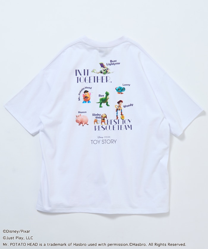 【TOY STORY/トイ・ストーリー】 別注 バックプリント クルーネックTシャツ / RANDOM 【限定展開】