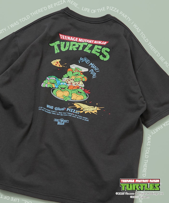 Teenage Mutant Ninja Turtles/ミュータント・タートルズ 別注 ビッグシルエットバックプリント Tシャツ 【限定展開】