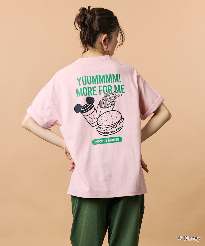 DISNEY/ディズニー ミッキーマウス/別注 クルーネック プリントスウェット/FOOD 【限定展開】