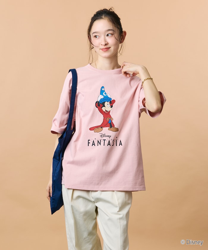 DISNEY/ディズニー『ファンタジア』/ミッキーマウス / クルーネック プリントTシャツ 【限定展開】