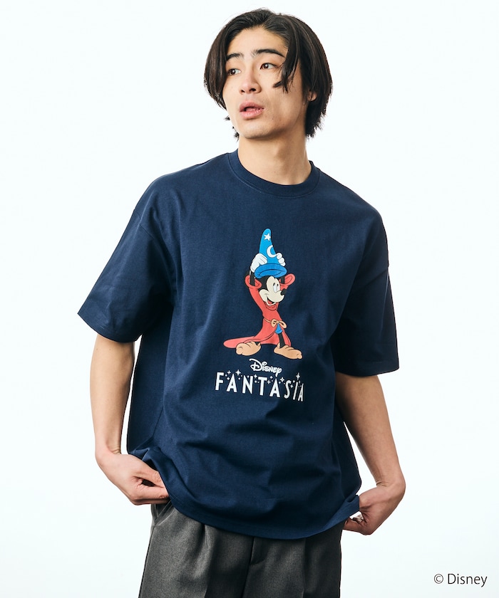 DISNEY/ディズニー『ファンタジア』/ミッキーマウス / クルーネック プリントTシャツ 【限定展開】