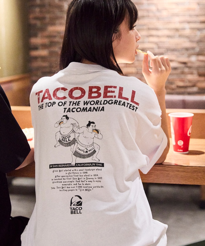 限定展開 TACOBELL×FREAK'S STORE 別注 ビッグシルエット バックプリント クルーネック Tシャツ