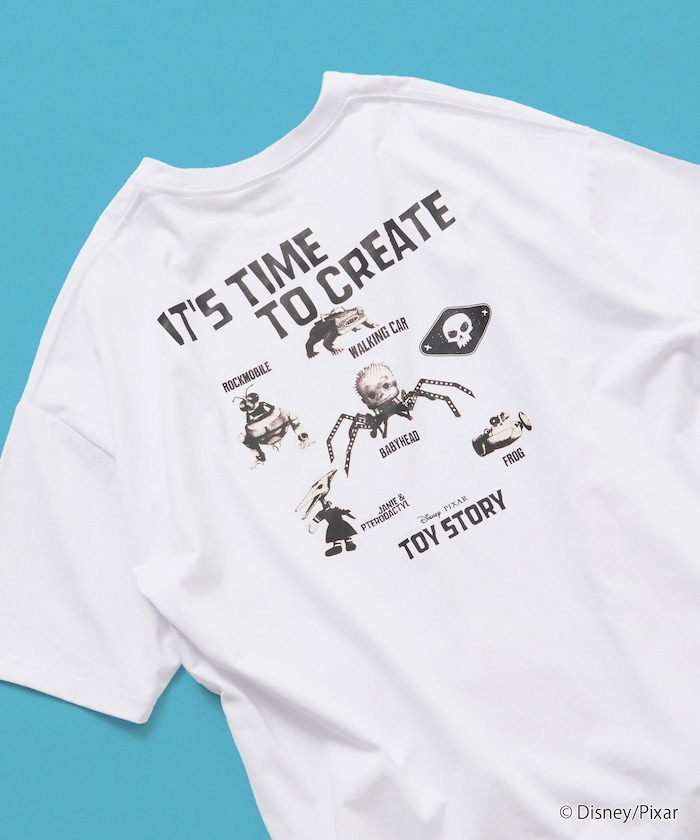 【TOY STORY/トイ・ストーリー】 別注 キャラクタープリント クルーネックTシャツ シドのおもちゃ 【限定展開】