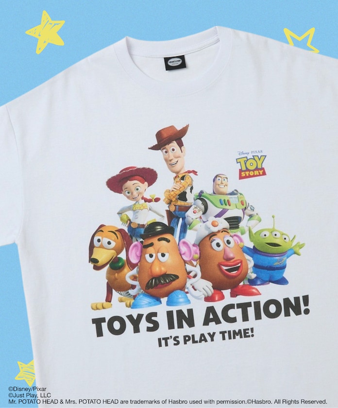 【4月20日12:00発売】【受注販売商品】「トイ・ストーリー」 別注 キャラクタープリント クルーネックTシャツ 限定展開