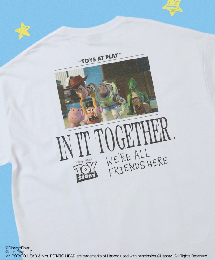 【4月20日12:00発売】【受注販売商品】「トイ・ストーリー」 別注 シーンデザイン クルーネック プリントTシャツ 限定展開