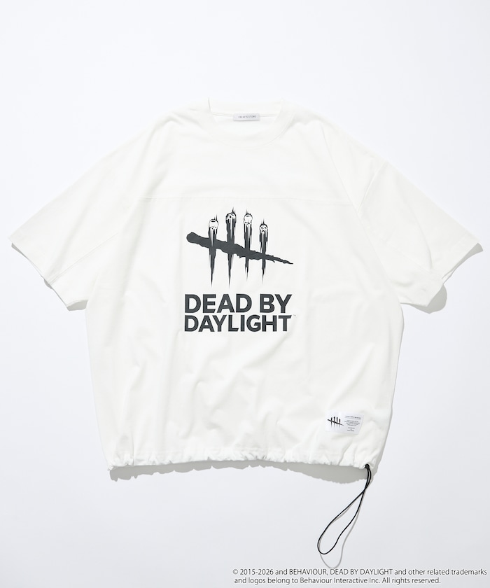 DEAD BY DAYLIGHT 別注 ビッグロゴ ヘムコード フットボールTシャツ 【限定展開】