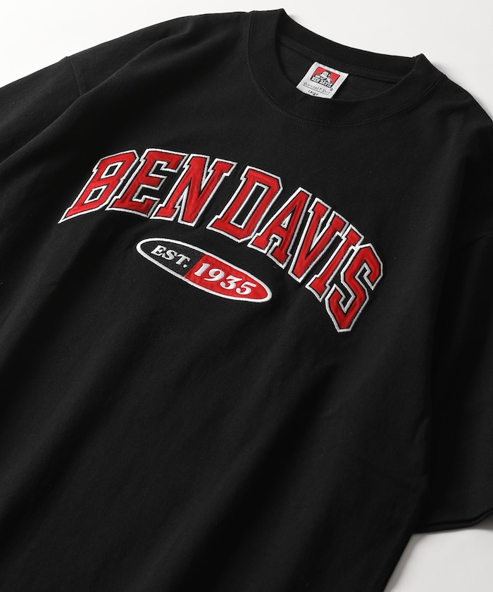 FREAK'S STOREの別注 ビッグシルエット アーチロゴ クルーネックTシャツ/カレッジロゴ【限定展開】