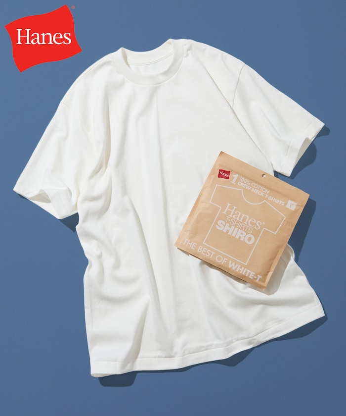 Hanes T-SHIRTS SHIRO クルーネックTシャツ 【限定展開】