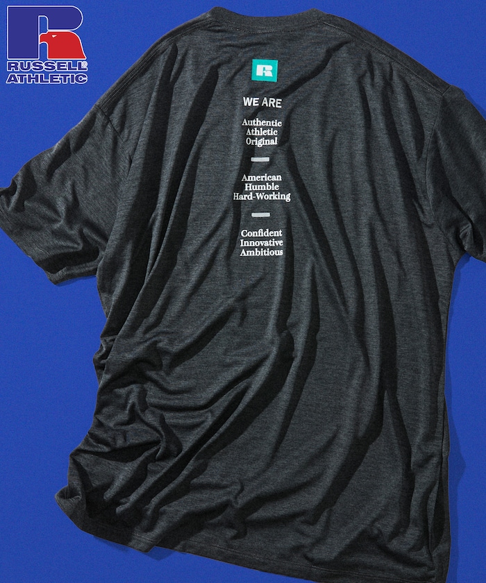 RUSSEL ATHLETIC×FREAK'S STORE 別注 Dri-Power バックプリント TEE/吸湿速乾/消臭 【限定展開】