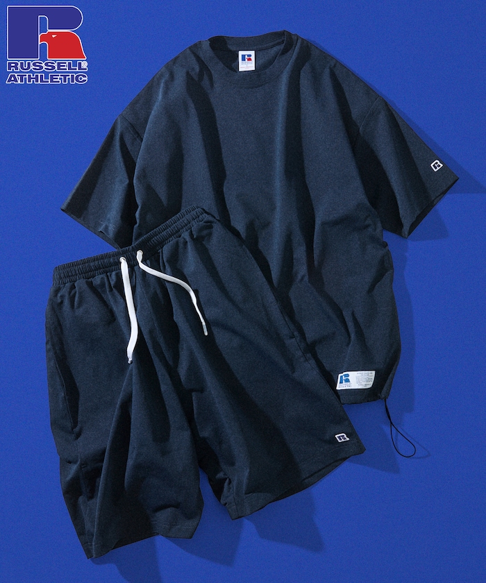 RUSSEL ATHLETIC×FREAK'S STORE 別注  ユーティリティ セットアップ/クルーネックTシャツ/ショーツ 【限定展開】