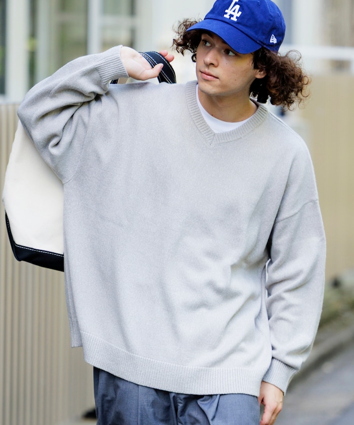 リラックスフィット イージーケア ウォッシャブル Vネックニット 【限定展開】