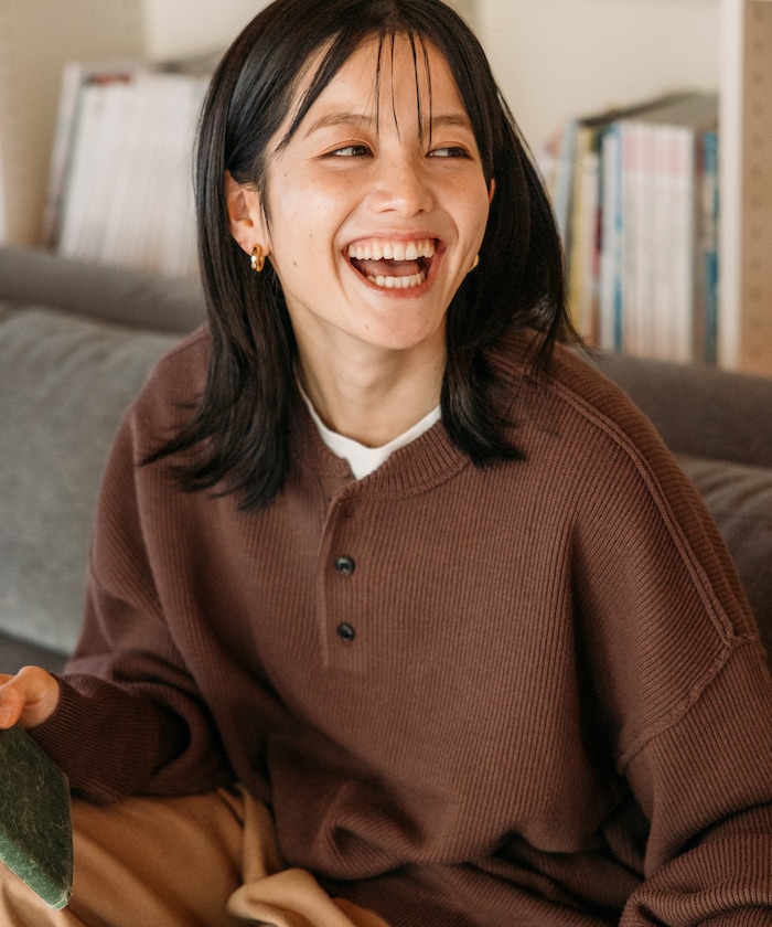 FREAK'S STORE/リラックスフィット 片畦リンキング ヘンリーネック