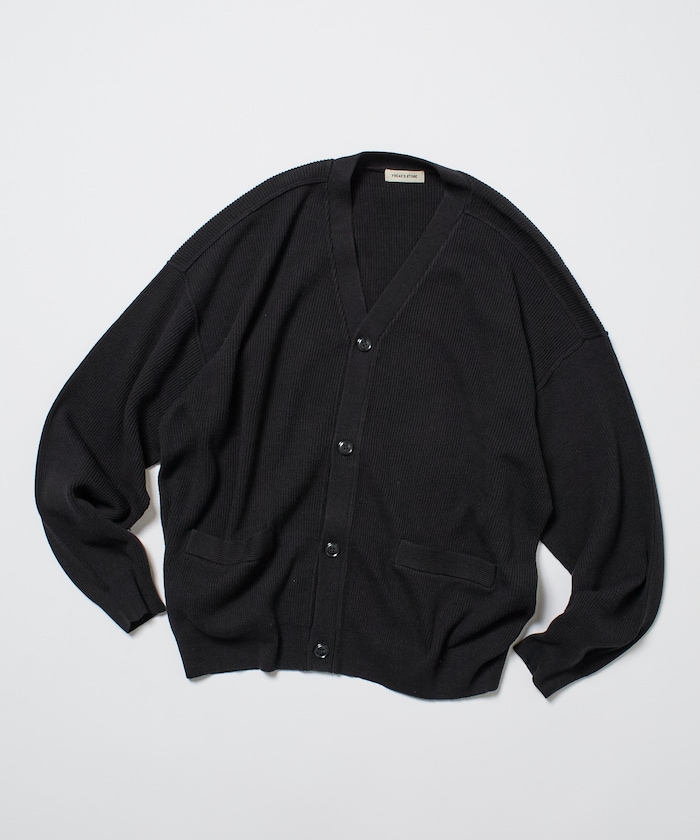 【FREAK'S STORE】 リラックスフィット 片畦リンキング ニット カーディガン 【限定展開】 male 【FREAK'S STORE】 リラックスフィット 片畦リンキング ニット カーディガン 【限定展開】 male