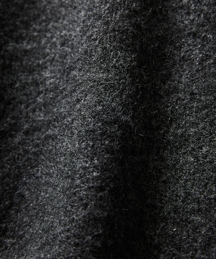 混羊毛 針織 半拉鍊 罩衫