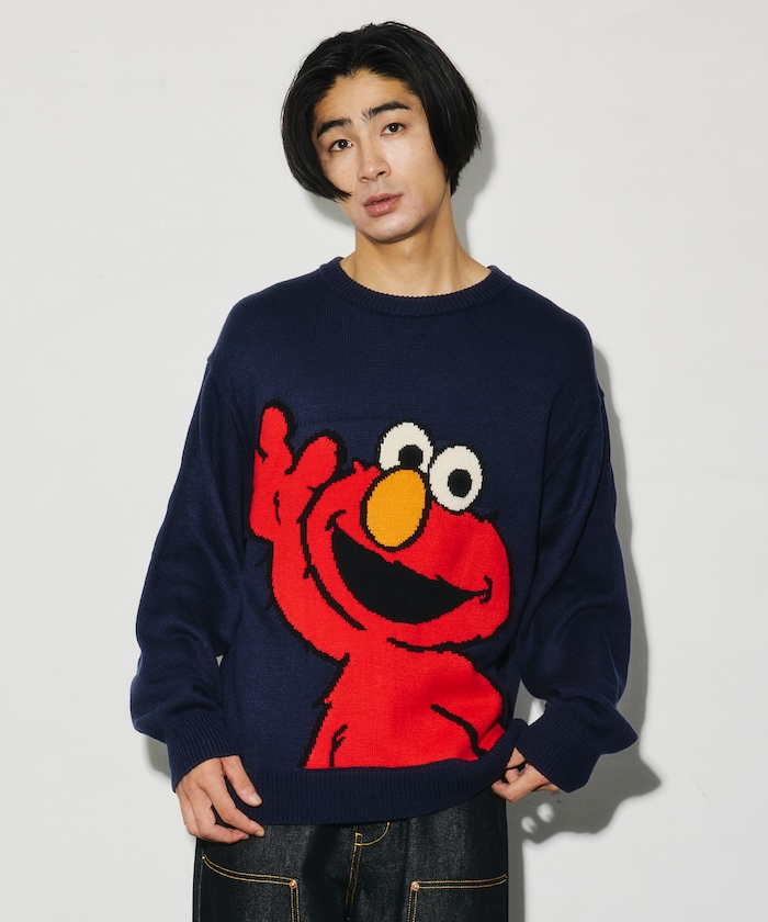 SESAME STREET KNIT / セサミストリート クルーネックニット 【限定展開】
